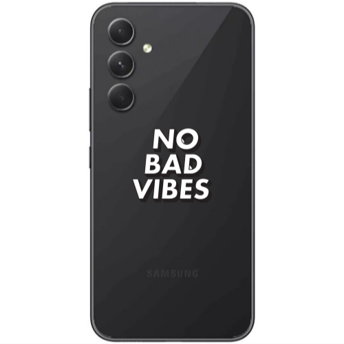 Samsung Galaxy A25 No bad vibes Transparent Silicone TPU Θήκη