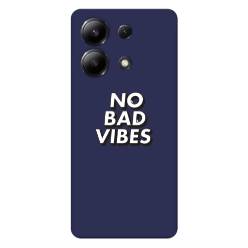 Xiaomi Redmi Note 13 4G No bad vibes Dark blue Colored Silicone TPU Θήκη