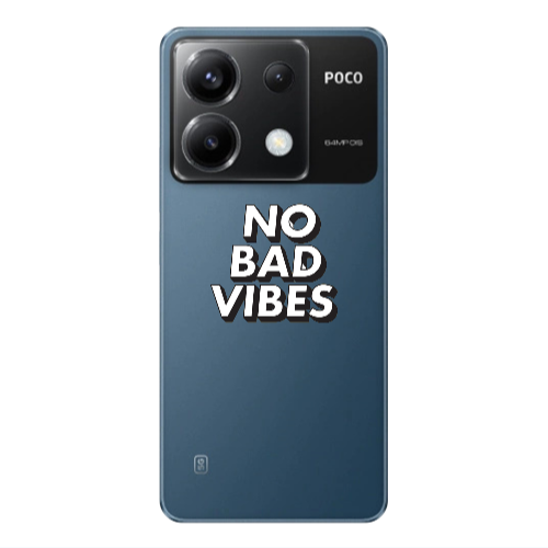 Xiaomi Poco X6 5G No bad vibes Transparent Silicone TPU Θήκη