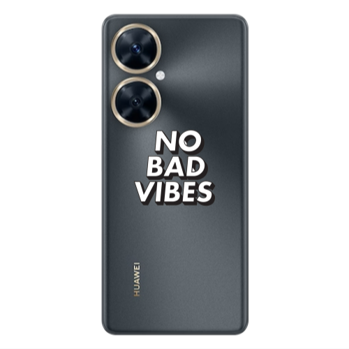 Huawei Nova 11i No bad vibes Transparent Silicone TPU Θήκη