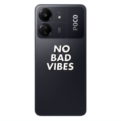 Xiaomi Poco C65 No bad vibes Transparent Silicone TPU Θήκη