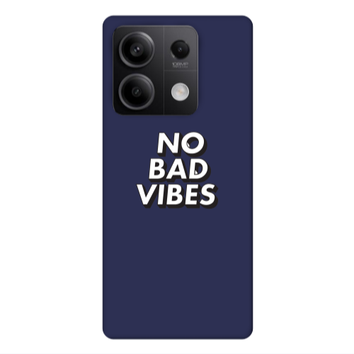 Xiaomi Redmi Note 13Pro 5G No bad vibes Dark blue Colored Silicone TPU Θήκη