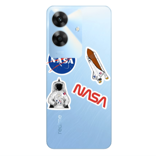 Realme Note 60 Nasa Transparent Silicone TPU Θήκη