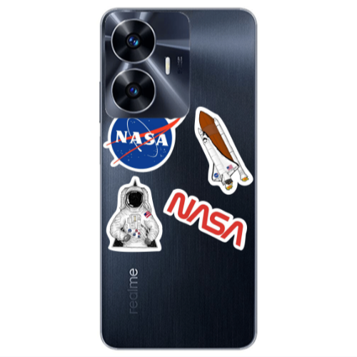 Realme Note 50 Nasa Transparent Silicone TPU Θήκη