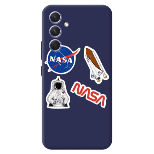 Samsung A56 Nasa Dark blue Colored Silicone TPU Θήκη
