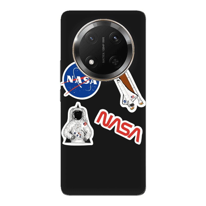 Honor Magic 7 Lite Nasa Black Colored Silicone TPU Θήκη