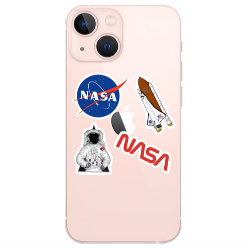Apple iPhone 13 Nasa Transparent Silicone TPU Θήκη