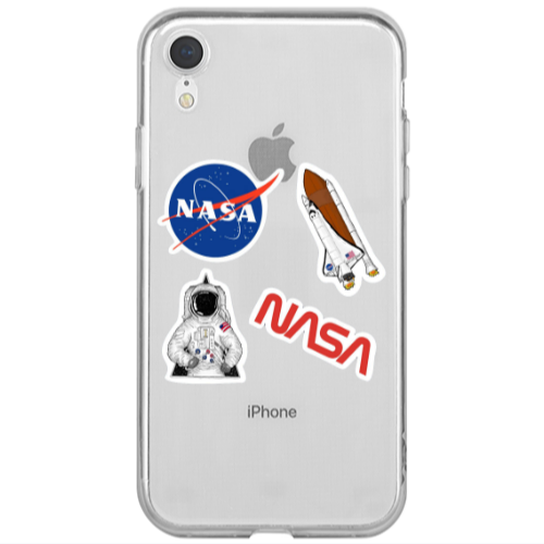 Apple iPhone Xr Nasa Transparent Silicone TPU Θήκη