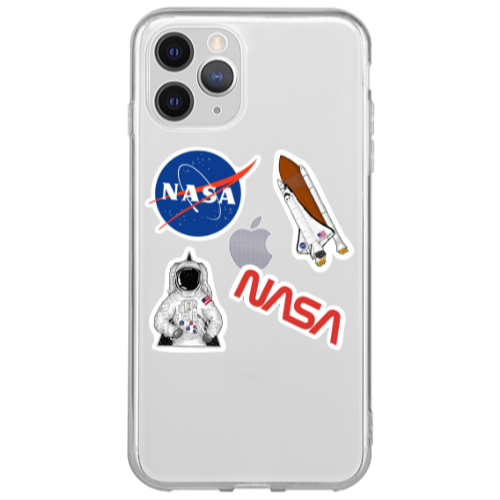Apple iPhone 13 Pro Max Nasa Transparent Silicone TPU Θήκη
