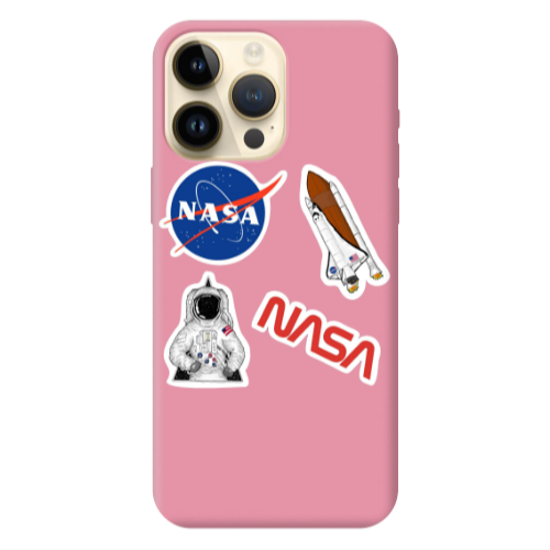 Apple iPhone 13 Pro Max Nasa Pink Colored Silicone TPU Θήκη