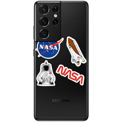 Samsung S21 Ultra Nasa Transparent Silicone TPU Θήκη