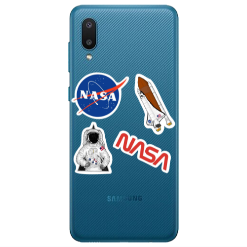 Samsung A02 Nasa Transparent Silicone TPU Θήκη