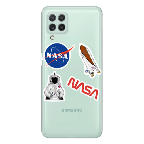 Samsung A22 4G Nasa Transparent Silicone TPU Θήκη