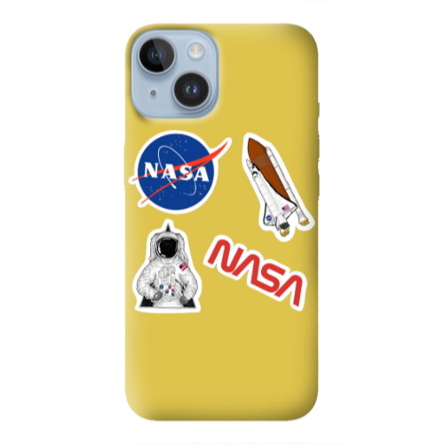 Apple iPhone 14 Plus Nasa Yellow Colored Silicone TPU Θήκη