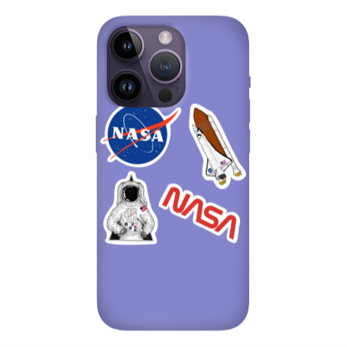 Apple iPhone 14 Pro  Nasa Purple Colored Silicone TPU Θήκη