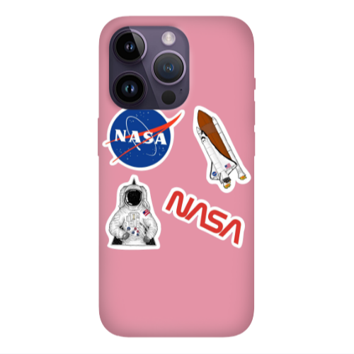 Apple iPhone 14 Pro  Nasa Pink Colored Silicone TPU Θήκη