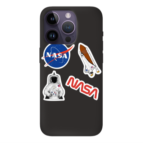 Apple iPhone 14 Pro  Nasa Black Colored Silicone TPU Θήκη