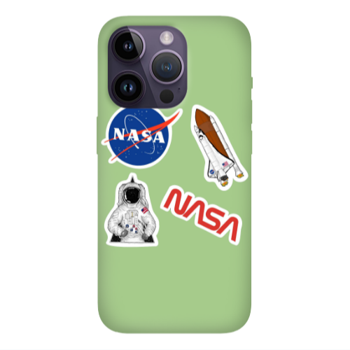 Apple iPhone 14 Pro Max Nasa Light Green Colored Silicone TPU Θήκη