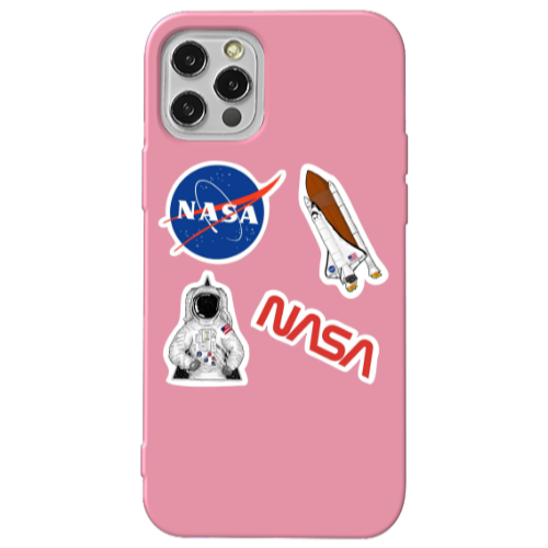 Apple iPhone 13 Pro Nasa Pink Colored Silicone TPU Θήκη