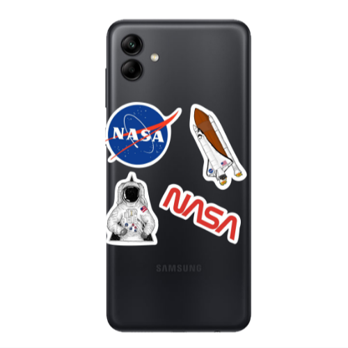 Samsung A04 Nasa Transparent Silicone TPU Θήκη