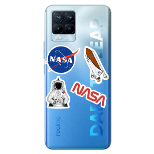 Realme 8 Pro Nasa Transparent Silicone TPU Θήκη