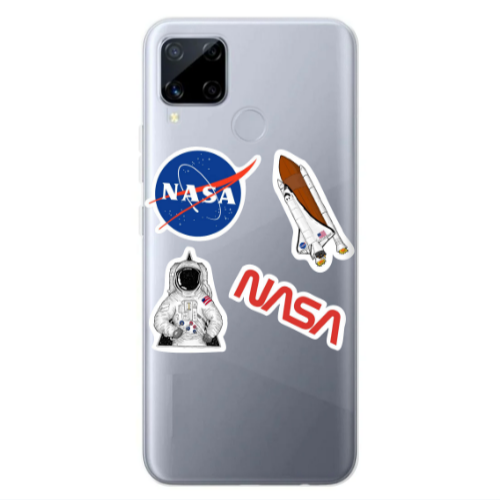 Realme C25S Nasa Transparent Silicone TPU Θήκη