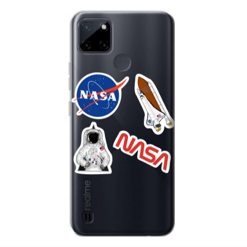 Realme C25Y Nasa Transparent Silicone TPU Θήκη