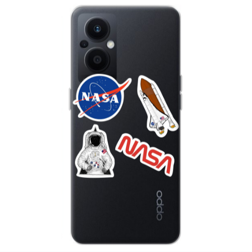 Oppo Reno 7 Lite Nasa Transparent Silicone TPU Θήκη