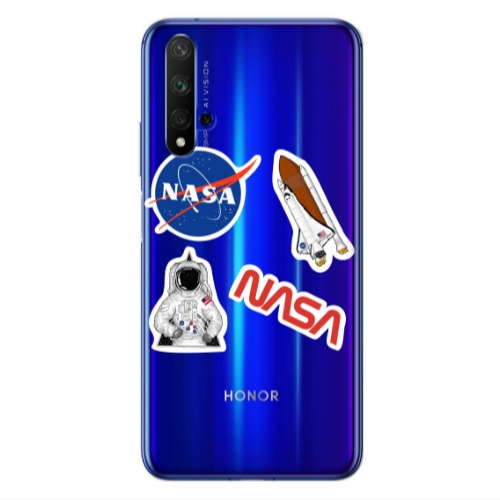 Huawei Nova 5 T Nasa Transparent Silicone TPU Θήκη
