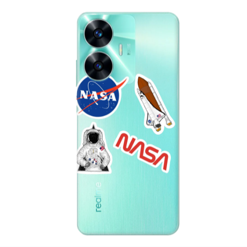 Realme C55 Nasa Transparent Silicone TPU Θήκη
