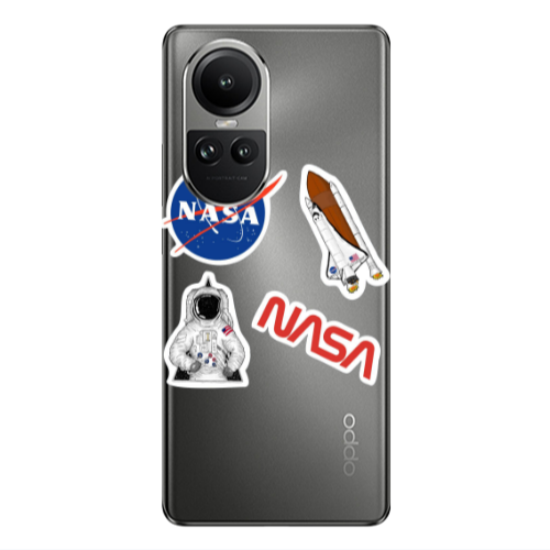Oppo Reno10 5G Nasa Transparent Silicone TPU Θήκη