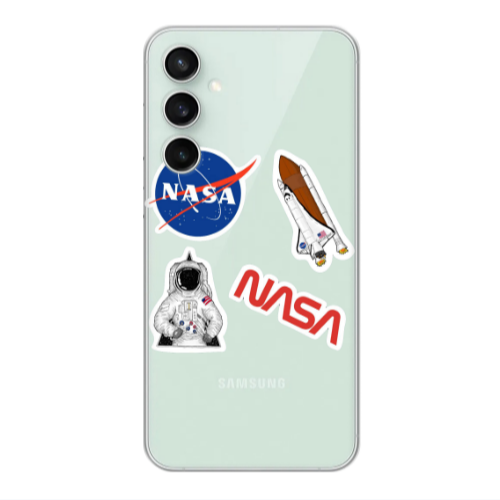 Samsung S24 Nasa Transparent Silicone TPU Θήκη