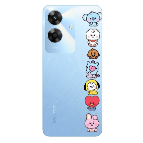 Realme Note 60 Lovely animals Transparent Silicone TPU Θήκη