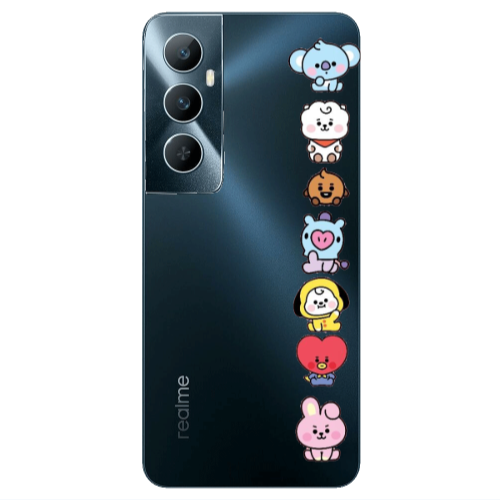 Realme C65 Lovely animals Transparent Silicone TPU Θήκη