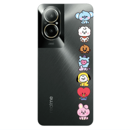 Realme C67 Lovely animals Transparent Silicone TPU Θήκη