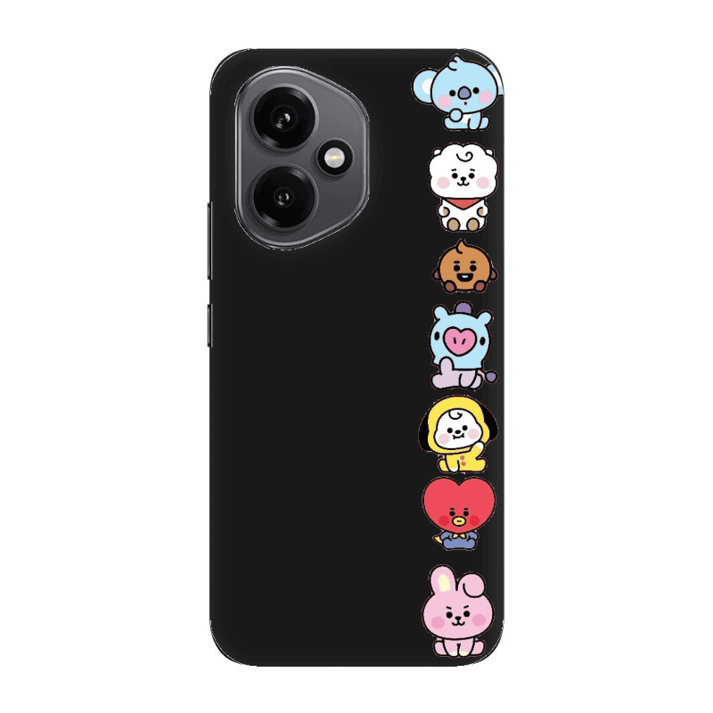 Honor Magic 400 Lovely animals Black Colored Silicone TPU Θήκη