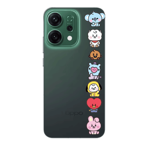 Oppo RENO 14 Lovely animals Transparent Silicone TPU Θήκη