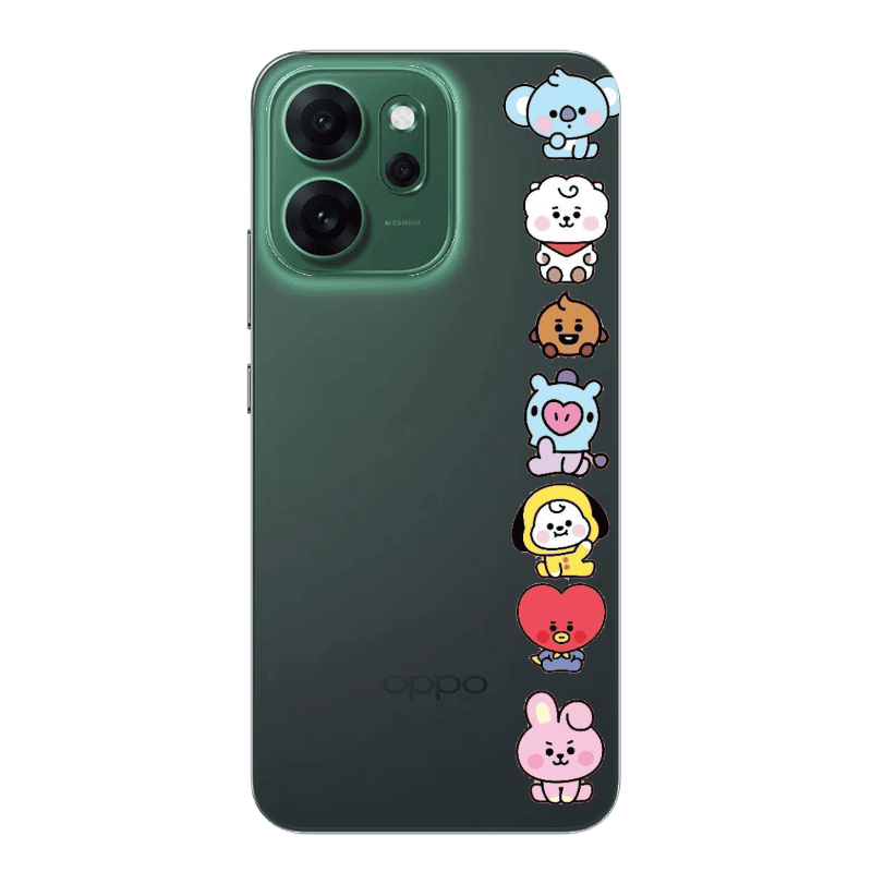 Oppo 14 F Lovely animals Transparent Silicone TPU Θήκη