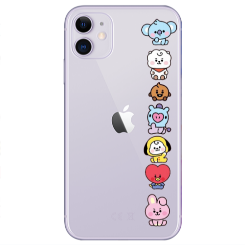 Apple iPhone 11  Lovely animals Transparent Silicone TPU Θήκη