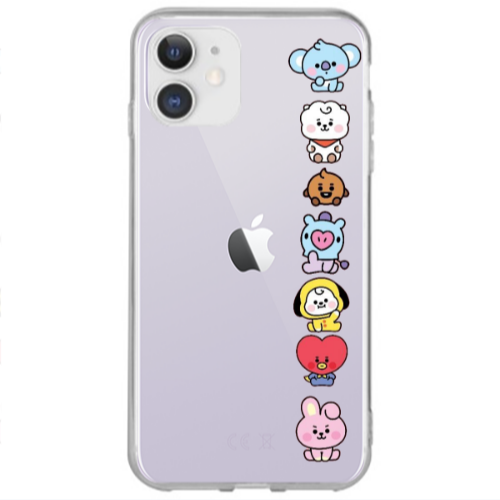 Apple iPhone 12 Lovely animals Transparent Silicone TPU Θήκη