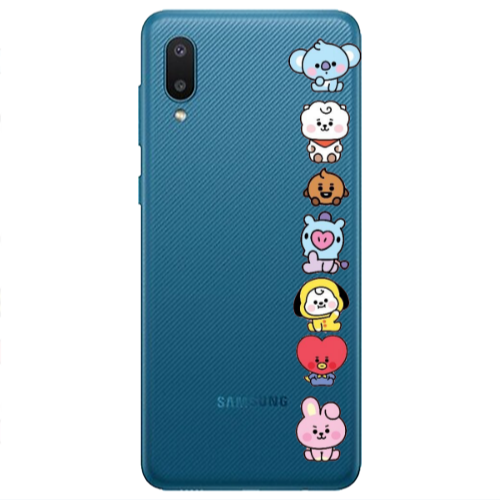 Samsung A02 Lovely animals Transparent Silicone TPU Θήκη