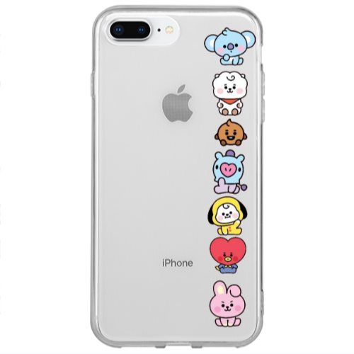Apple iPhone 7 Plus Lovely animals Transparent Silicone TPU Θήκη