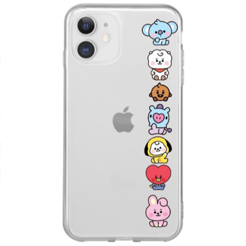 Apple iPhone 12 Mini Lovely animals Transparent Silicone TPU Θήκη