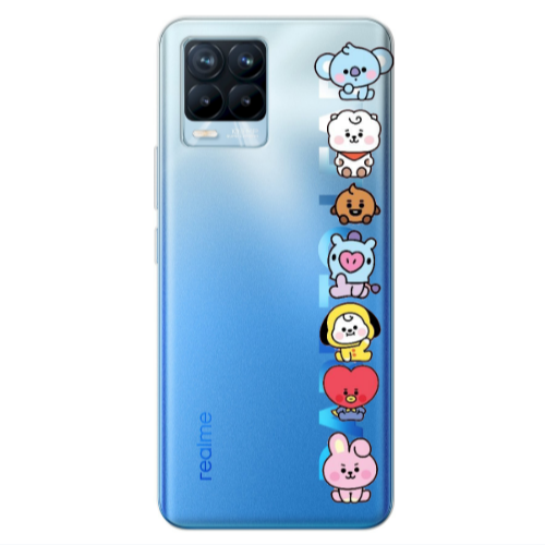 Realme 8 Pro Lovely animals Transparent Silicone TPU Θήκη