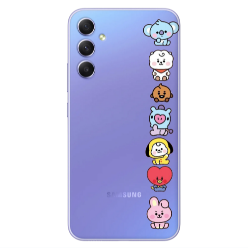 Samsung A34 Lovely animals Transparent Silicone TPU Θήκη
