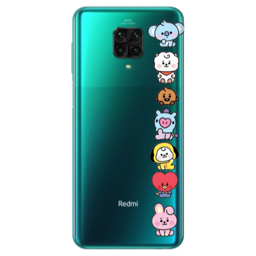 Xiaomi Redmi Note 9S Lovely animals Transparent Silicone TPU Θήκη