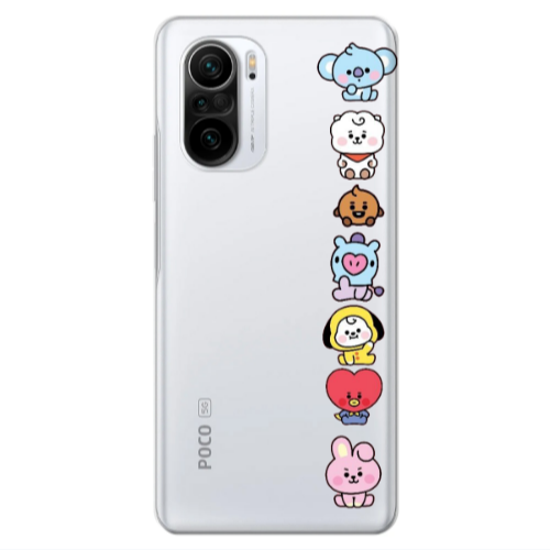 Xiaomi Poco F3 Lovely animals Transparent Silicone TPU Θήκη