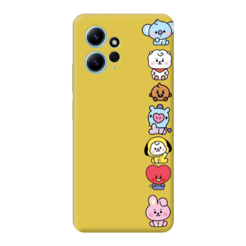 Xiaomi Redmi Note 12 4G Lovely animals Yellow Colored Silicone TPU Θήκη