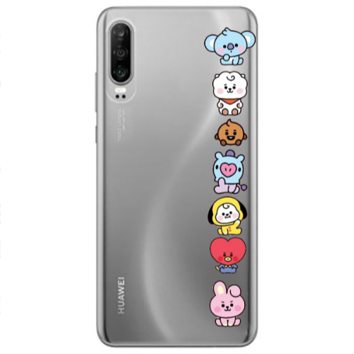 Huawei P30 Lovely animals Transparent Silicone TPU Θήκη