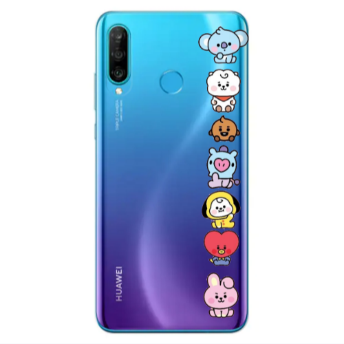 Huawei P30 Lite Lovely animals Transparent Silicone TPU Θήκη